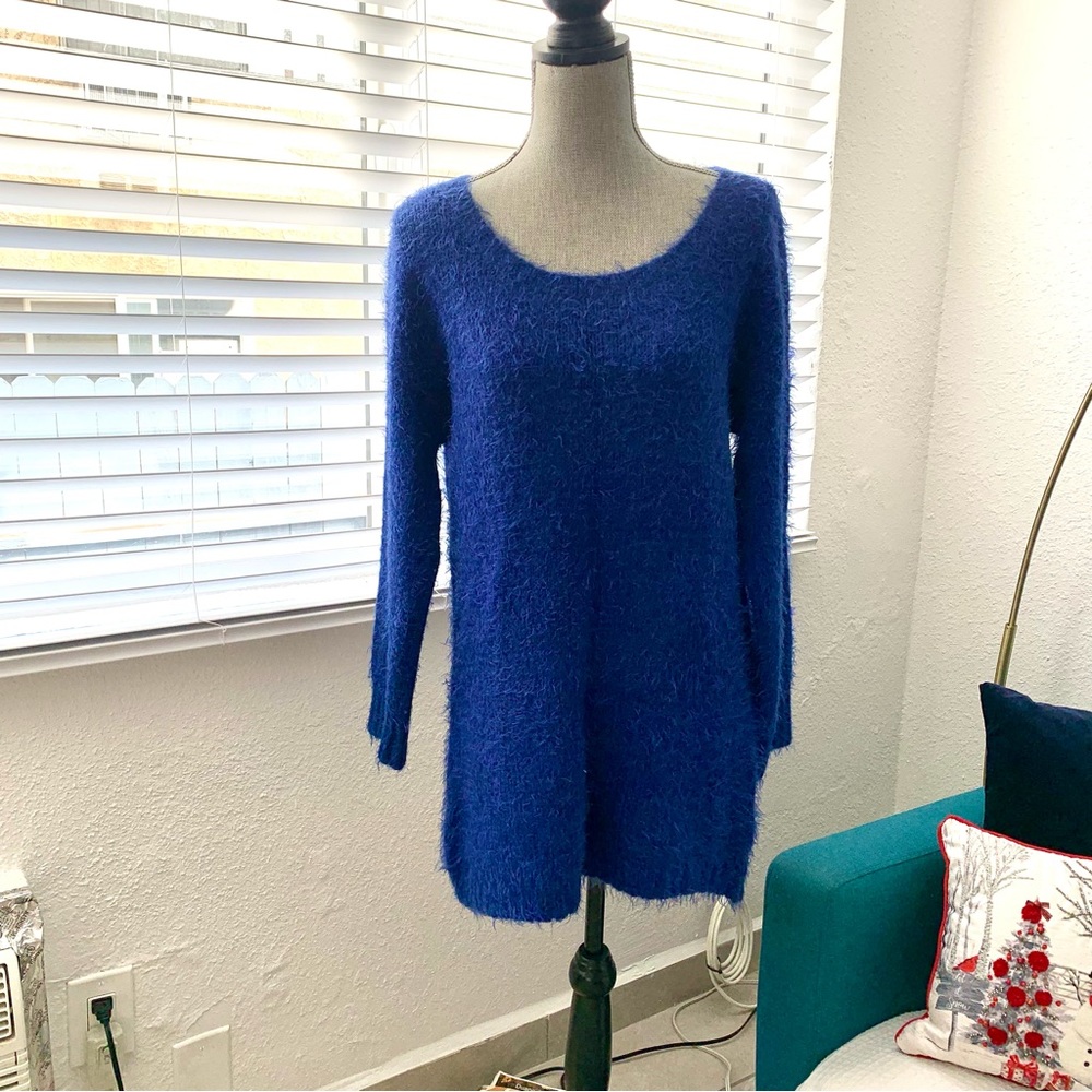 Arden B Royal Blue Sweater Sz L